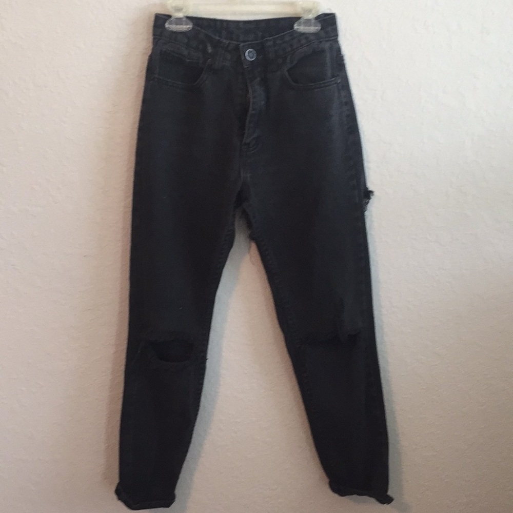 UNIF Black Ripped Skinny Jeans